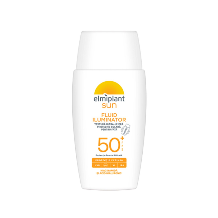 Сонцезахисний флюїд для обличчя ELMIPLANT Fluid Iluminator SPF50+ 50 мл Сонцезахисний флюїд для обличчя ELMIPLANT Fluid Iluminator SPF50+ 50 мл