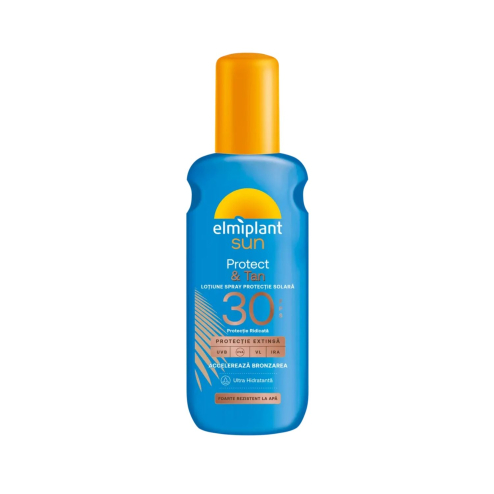 Лосьон-спрей для ускорения загара ELMIPLANT Spray Protect Tan SPF30 150ml