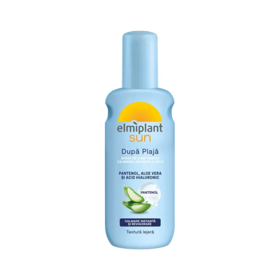 Спрей для тіла після засмаги з пантенолом ELMIPLANT Spray de corp pentru calmarea 200ml