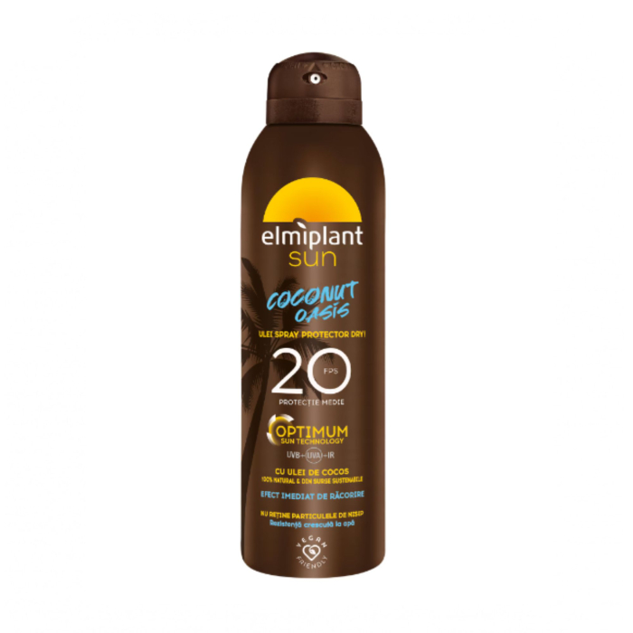 Олія спрей для засмаги ELMIPLANT Ulei Spray Protector Elmiplant DRY SPF 20 150 ml Олія спрей для засмаги ELMIPLANT Ulei Spray Protector Elmiplant DRY SPF 20 150 ml