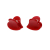 Набор крабиков Baby Cherry Kiss EMI JAY Baby Heart Clip Set in Cherry Kiss