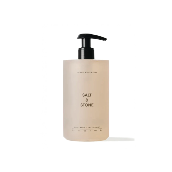 Антиоксидантний гель для душу з ароматом чорної троянди та уда SALT & STONE Body Wash Black Rose & Oud, 450 ml