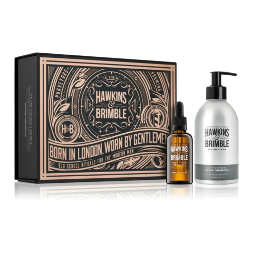 Подарочный набор для бороды Hawkins & Brimble Beard Gift Set (вeard Shampoo,вeard Oil)