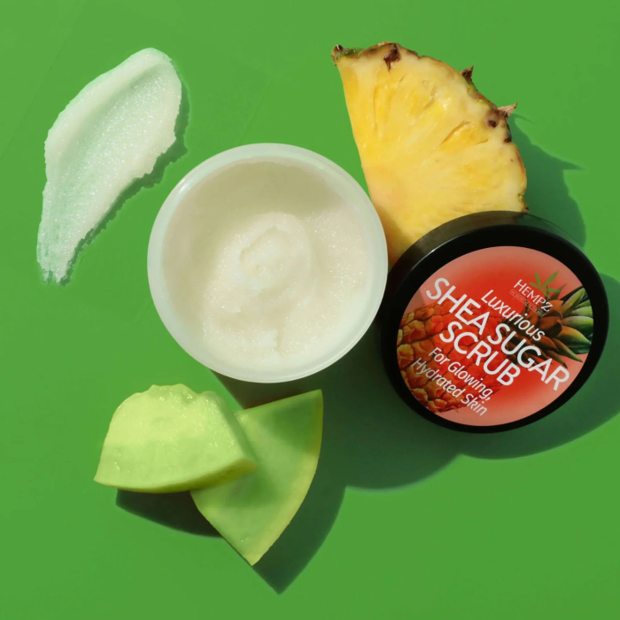 Скраб для тіла HEMPZ Sugar Body Scrub for glowing hydrated skin 176g з ароматом: Pineapple Honey Melon