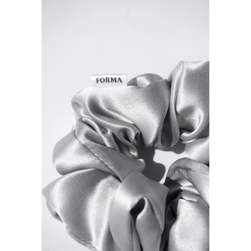 Шелковая резинка для волос Forma Store в размере М в оттенке: Серый