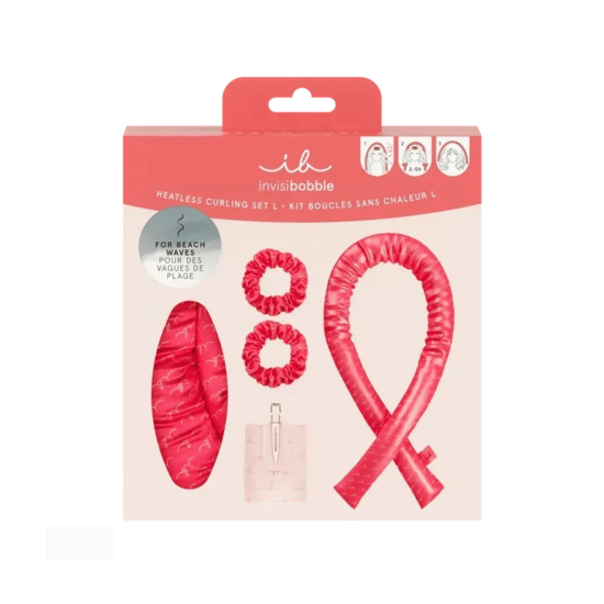 Подарунковий набір (2 резинки,1 бігуді,1 стрічка) INVISIBOBBlE GIFT SET Beach Curl L