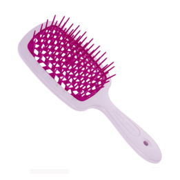 Расческа мини JANEKE SUPERBRUSH SMALL в оттенке: Лаванда с фуксией