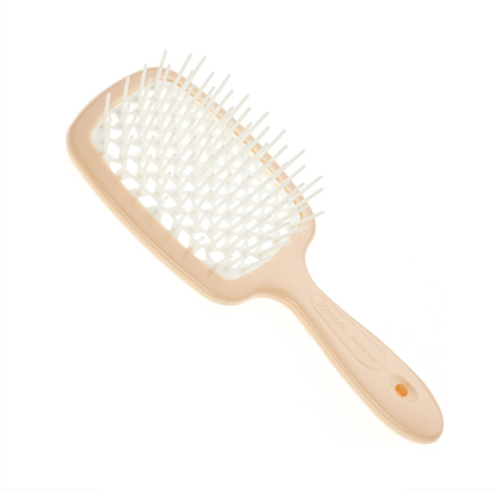 Розчіска JANEKE SUPERBRUSH стандарт у відтінку: Персиковий з білим