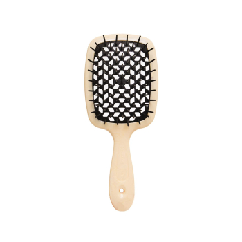 Розчіска JANEKE SUPERBRUSH стандарт у відтінку: Пастельно-жовта з чорним