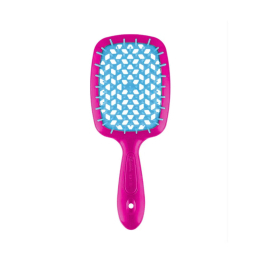 Розчіска міні JANEKE SUPERBRUSH SMALL у відтінку: Фуксія з голубим