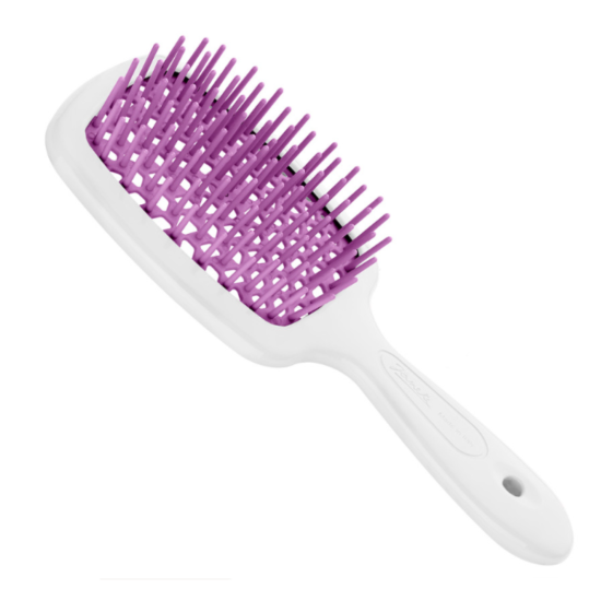 Расческа стандарт JANEKE SUPERBRUSH в оттенке: Белая с фуксией