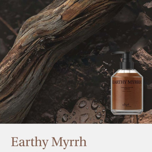 Мыло-ексфолиант для тела KUNDAL Exfoliating&Waterfull Hand Wash Earthy Myrrh 300ml