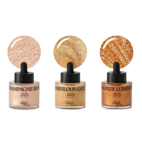 Масло для тела с эффектом мерцания Objet by Kundal Satin Glow Shimmer Oil Bronze Lumier 45ml