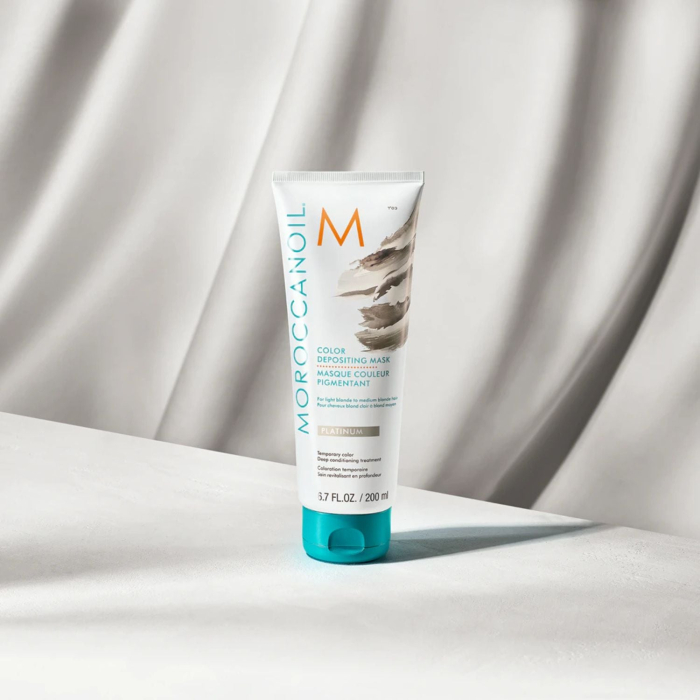 Тонирующая маска для волос MОROCCANOIL Color Depositing Mask 200ml с эффектом цвета: Platinum