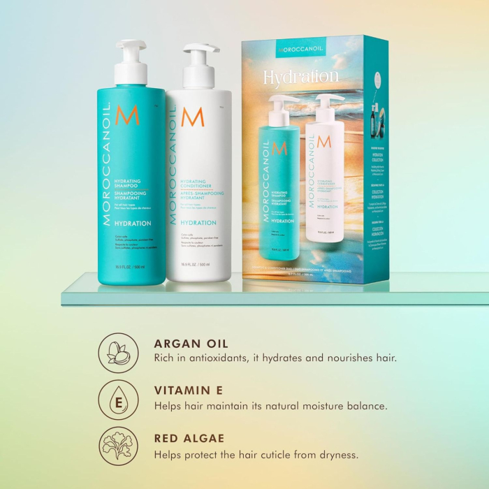 Набор для увлажнения волос MОROCCANOIL Duo Hydration Shampoo & Conditioner Set 2x500ml