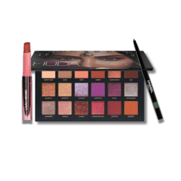 Набор яркий шик (Палитра HUDA BEAUTY Desert Dusk+Бальзам LAURA MERCIER 102+Карандаш CHANEL)