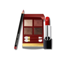 Набор Леди Рэд (тени TOM FOR 03лимитка+карандаш Bobbi Brown Red+Помада DIOR Rouge Dior SATIN 999)