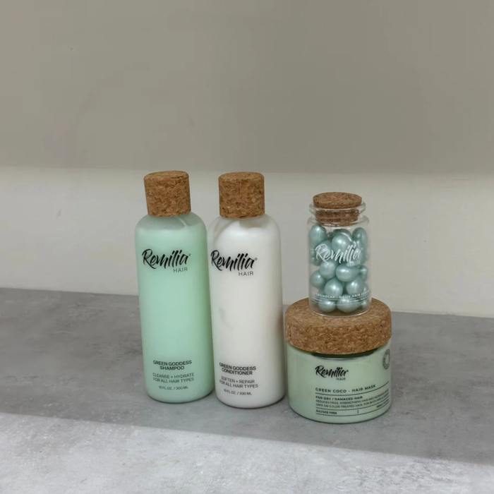 Набір REMILIA HAIR The Retreat Set (шампунь+кондиціонер+маска+сироватка в капсулах)