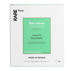 Набір з п'яти поживних масок для обличчя RARE Paris Élixir Intense з гіалуроновою кислотою та скваланом														