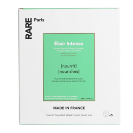 Набор из пяти питательных масок для лица RARE Paris Élixir Intense с гиалуроновой кислотой и скваланом