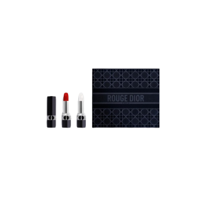 Набір футляр DIOR Rouge Dior duo collection set 999 lipstick & 000 lip balm