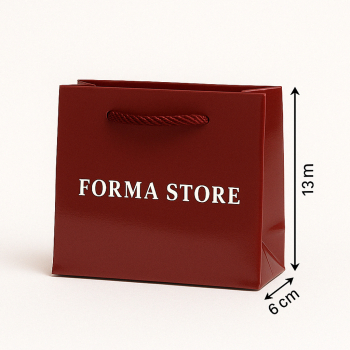Брендовий пакет лаковий Forma Store Маленький