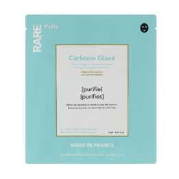 Очищающая маска для лица RARE Paris Carbone Glacé с гамамелисом и экстрактом мальвы