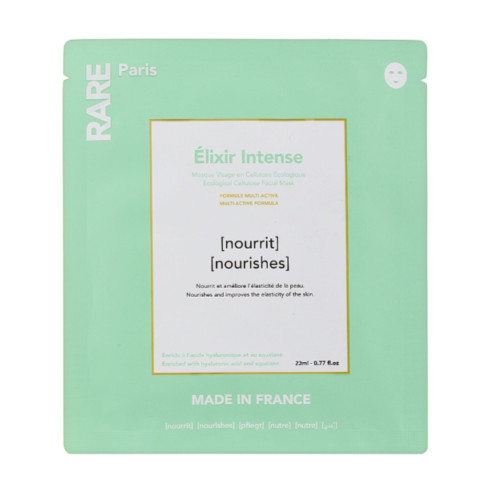 Питательная маска для лица RARE Paris Elixir Intence с гиалуроновой кислотой и скваланом