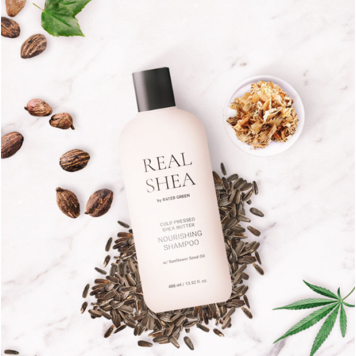 Rated Green Real Shea живильний шампунь з маслом ши 400мл