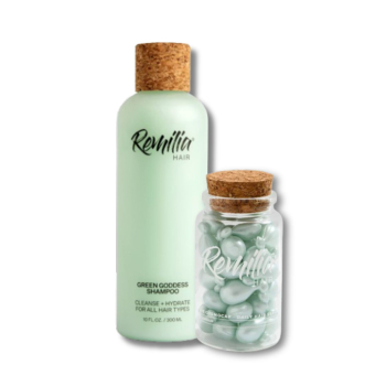 Набір REMILIA HAIR Шампунь + Капсули (Green Goddess Shampoo 300 мл + Cosmocap Daily Hair Serum 30 шт)