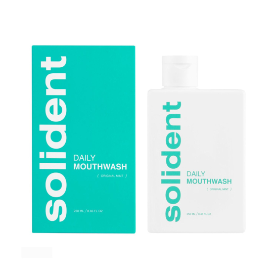 Ополіскувач для ротової порожнини SOLIDENT Daily Mouthwash 250ml зі смаком: Original mint