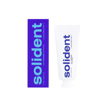 Щоденна відбілювальна зубна паста SOLIDENT Daily Whitening Toothpaste 25ml зі смаком: Blackcurrant mint