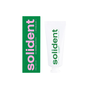 Щоденна відбілювальна зубна паста SOLIDENT Daily Whitening Toothpaste 25ml зі смаком: Watermelon mint