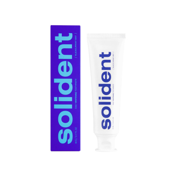 Щоденна відбілювальна зубна паста SOLIDENT Daily Whitening Toothpaste 90ml зі смаком: Blackcurrant mint