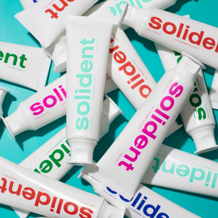 Щоденна відбілювальна зубна паста SOLIDENT Daily Whitening Toothpaste 90ml зі смаком: Original mint