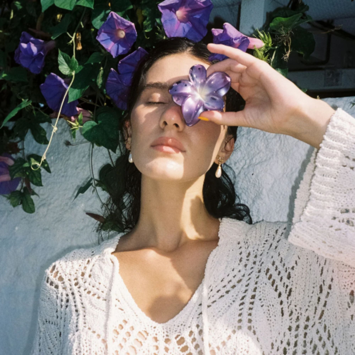 Заколка для волос "Iris Pearl" EMI JAY Super Bloom Clip in Iris Pearl
