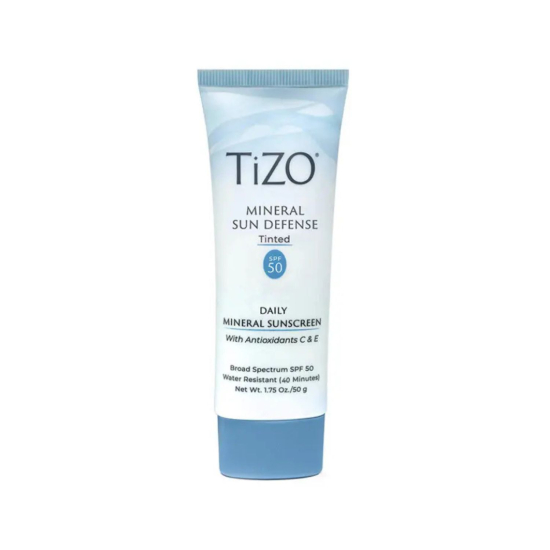 Крем мінеральний сонцезахисний з відтінком TIZO Mineral Sun Defense Tinted SPF 50, 50g