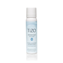 Пінка мінеральна сонцезахисна для обличчя та тіла TIZO SheerFoam Body, Face Non-Tinted SPF 30,100g