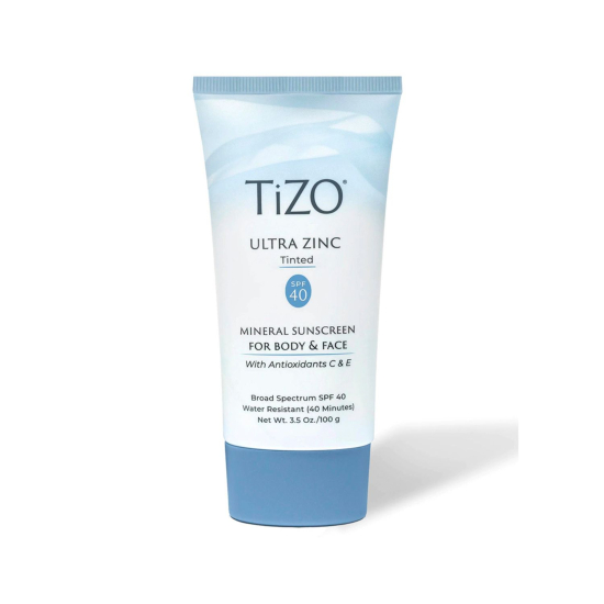 Крем сонцезахисний для обличчя та тіла з відтінком TIZO Ultra Zinc Body,Face Tinted SPF40,100g