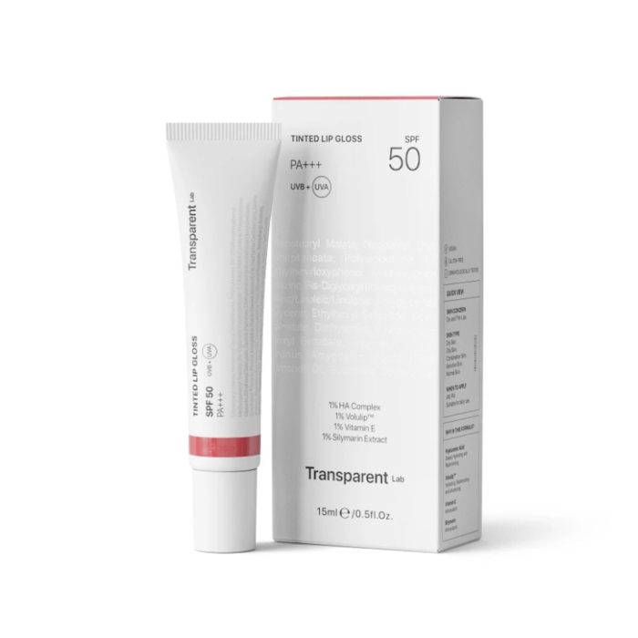 Бальзам для губ TRANSPARENT lab з SPF 50 у відтінку: Rose