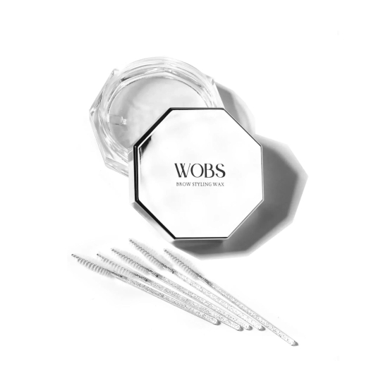 Віск для фіксації брів WoBs прозорий Brow styling Wax 30g