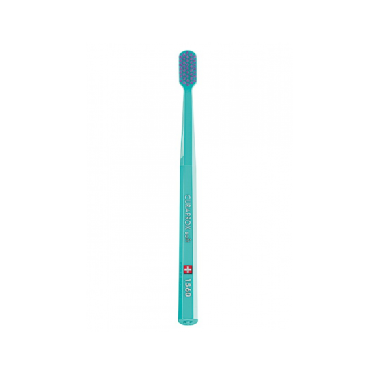 Зубная щетка Curaprox 1560 Soft (Бирюзовый+Фиолетовый)