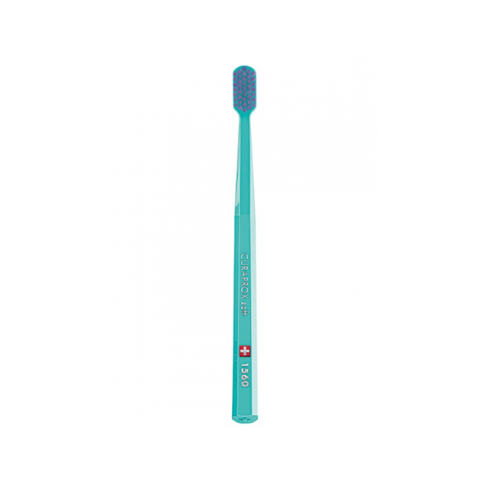 Зубная щетка Curaprox 1560 Soft (Бирюзовый+Фиолетовый) Зубная щетка Curaprox 1560 Soft (Бирюзовый+Фиолетовый)