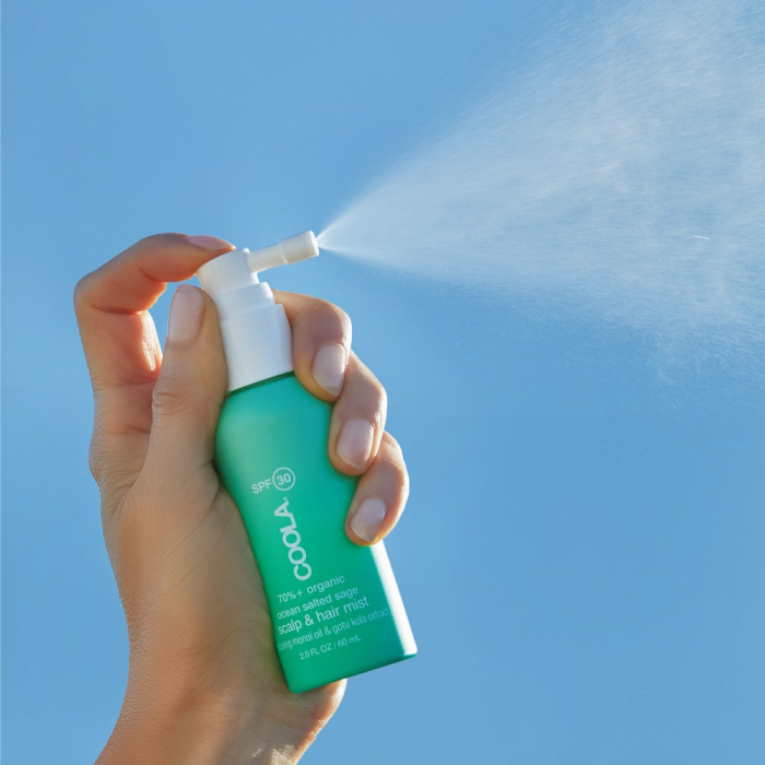 Сонцезахисний спрей для шкіри голови та волосся SPF 30 COOLA Scalp & Hair Mist Organic Sunscreen, 60 ml														