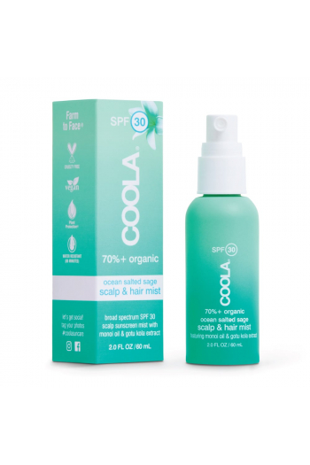 Сонцезахисний спрей для шкіри голови та волосся SPF 30 COOLA Scalp & Hair Mist Organic Sunscreen, 60 ml														