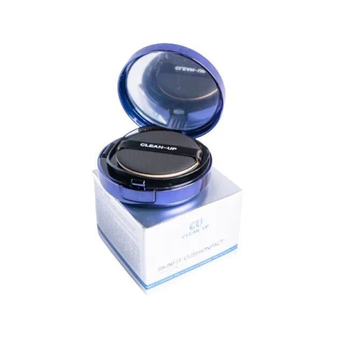 Кушон со сменным блоком Cu Skin Clean-Up Skinfit Cushion SPF 50+ PA+++ в оттенке: 21 LIGHT BEIGE