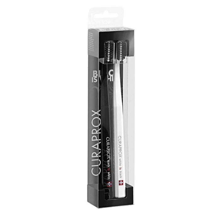 Набор зубных щеток Curaprox White is Black Duo (2 шт.)