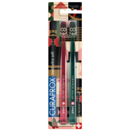 Набор зубных щеток Curaprox Duo Christmas Edition 2023 (2 шт.)