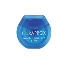Нитка межзубная вощеная с ароматом мяты Curaprox 50 м