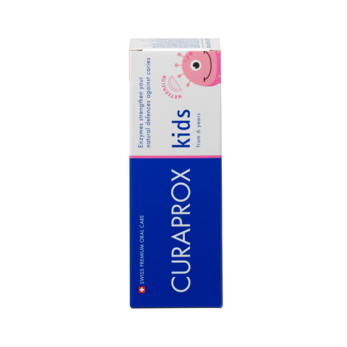 Детская зубная паста с фтором Curaprox Kids с 6-х лет АРБУЗ 60 мл